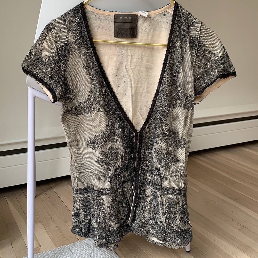 Guinevere small 100% cotton hook eye closure tunic